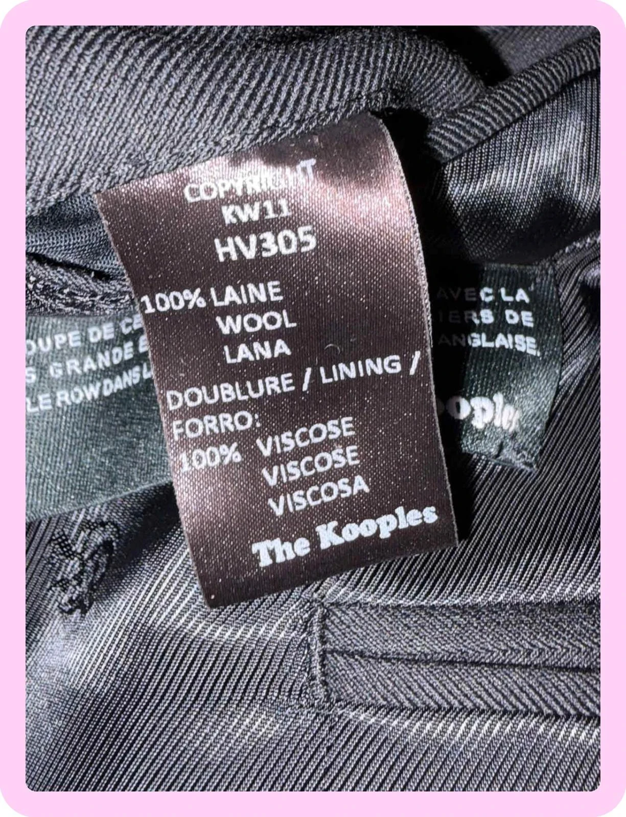 Veste homme the kooples taille 50 super état – photo 9